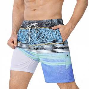 Pantalones Cortos Deportivos de Pana Ecológicos para Hombre, Cintura Alta, Estilo Bermuda, Transpirables para Verano - Product Image 1