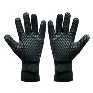 Gants de plongée et de pêche tendance en néoprène noir fin 3 mm antidérapants et imperméables pour la natation et la plongée avec tuba - Product Image 1