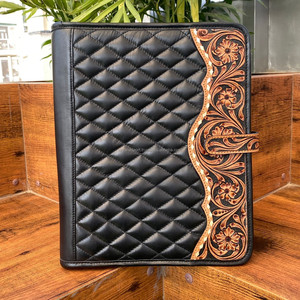 แฟ้มหนังวัวแท้แบบใช้มือโฟลเดอร์อเนกประสงค์สำหรับธุรกิจ - Product Image 3