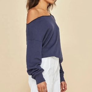 Sublimation de col double épaisseur personnalisée de haute qualité en coton tricoté décontracté pull régulier léger et respirant pour l'hiver - Product Image 3