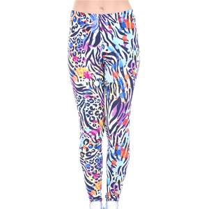 Custom Sublimation Design Womens Graphic Leggings High Waist 4 Way Stretch Yoga Pants Gym Fitness <b>Running</b> Tights for Activewear - Product Image 2