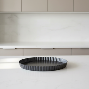 Moule à tarte rond de 28 cm avec fond amovible, accessoire de cuisson en acier au carbone - Product Image 2