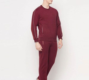 Ensembles de survêtements en molleton pour hommes, deux pièces, coupe décontractée, pour l'hiver, vente en gros, commande en gros - Product Image 2