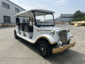 Vehículo Eléctrico Turístico Estilo Clásico Vintage, Autobús Turístico de 14 Plazas, Techo Rígido, Estructura Anticorrosión, Iluminación LED para - Product Image 4