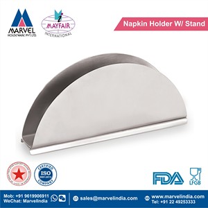 Porta Servilletas Multifuncional de Acero Inoxidable con Acabado Mate en Forma de D, Ecológico, Apto para Lavavajillas y Resistente al Óxido - Product Image 2