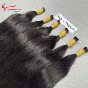 Extensions de cheveux Remy vierges vietnamiennes de haute qualité 100% paquets de cheveux en vrac alignés sur les cuticules 100g qu'un cheveu - Product Image 3