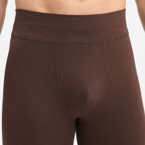 Leggings de compression pour hommes à coutures plates, en tissu doux et extensible, pour entraînement et yoga, coupe ajustée, couleur personnalisable - Product Image 4
