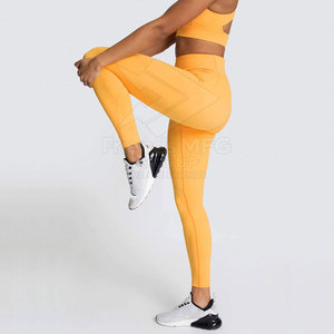 Comfortable Professional Women Yoga Set Solid Pattern Quick Dry Breathable Eco-Friendly Lightweight 2-Piece High Quality - Product Image 4