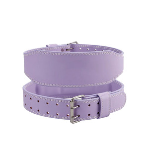 Weightlifting leather belts foam padded <b>back</b> <b>support</b> gym belt for bodybuilding deadlift with custom color - Product Image 2