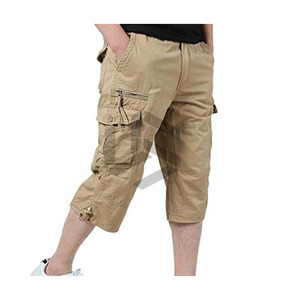 Pakistan Made Eco-Friendly Casual Mid Waist Men's <b>Cargo</b> Shorts High Quality 100% Cotton Breathable Comfortable Customizable - Product Image 3
