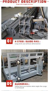 Cylindre hydraulique 10 tonnes 6 m de hauteur, élévateur de marchandises extérieur, élévateur de marchandises incliné, ascenseur, élévateurs de marchandises pour la maison - Product Image 4