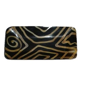 Plateau rectangulaire moderne à un seul niveau, en corne de buffle naturelle, poli et sculpté, éco-responsable et durable, capacité 6-10L, de la marque ILAHI - Product Image 5