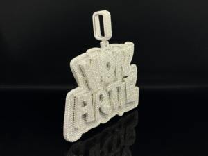 Conjunto de Colgantes de Acero Inoxidable con Diamantes de Imitación Estilo Hip Hop Urbano - Product Image 3