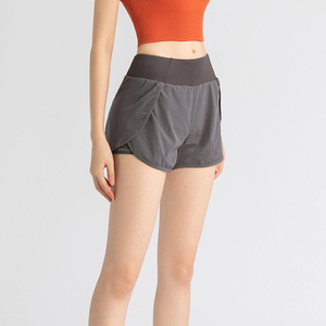 Shorts de sport personnalisés pour femmes, double couche, pour la course à pied, le fitness et le yoga, été - Product Image 3