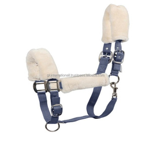 Collier à tête d'équitation en Nylon, rembourré, doux, réglable, dos nu, en fourrure polaire, équipement d'équitation - Product Image 6