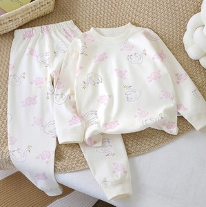 Ensemble pyjama en coton à manches longues pour filles, imprimé dessin animé, doux et confortable, vêtements de maison, deux pièces, pour le printemps - Product Image 2