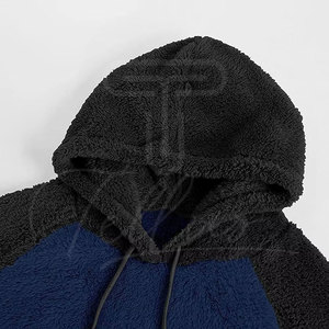 Wholesale New 2025 Design Premium 100% Cotton <b>Sherpa</b> Fleece <b>Hoodies</b> for <b>Men</b> Women Breathable Customized Oversized Fit Zipper - Product Image 4