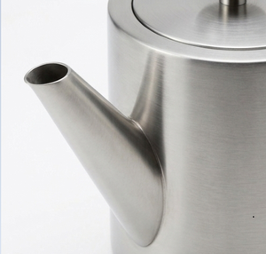 Cafetière moderne en acier inoxydable avec couvercle et poignée, qualité supérieure, pour café préparé à la main, à prix abordable - Product Image 3