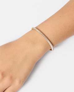 Solitaire Coil Bangles Minimalist <b>Stacking</b> Cloud <b>Bracelets</b> Custom Pave Lab Grown Diamond Jewelry IGI Certified Wholesale 18K - Product Image 2