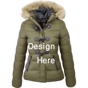 Chaqueta Acolchada de Invierno para Niñas, Diseño Nuevo de Fábrica, con Capucha y Cremallera, Gruesa, Ecológica, de Alta Calidad, con Bordado - Product Image 2
