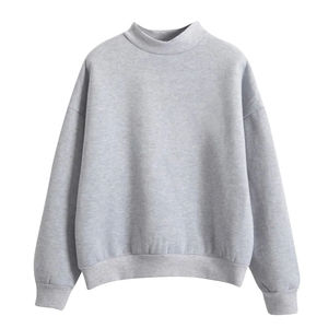Sweat-shirt unisexe décontracté à col rond, tricoté, couleur unie, manches longues, coupe ajustée, style streetwear hiver - Product Image 5