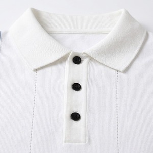 Camisetas Polo Blancas Personalizadas para Hombre al por Mayor, Camisetas Casuales de Manga Corta, Camisetas Polo Blancas de Algodón, Camisetas Polo de Golf para Hombre - Product Image 4