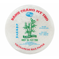 Papier de riz vietnamien rond pour rouleaux de printemps, alimentation asiatique, papier de bambou