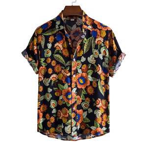 Camisas Hawaianas de Lujo 2025 para Hombre, Tejidas, Transpirables, de Algodón, Casuales, de Manga Corta, Estampadas, Tallas Grandes - Product Image 5