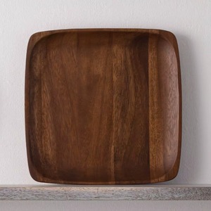 Plato Cuadrado de Madera Pulida de Alta Calidad para Servir Almuerzo y Cena, Elegante para Uso en Comedor y Cocina, Venta al por Mayor desde India - Product Image 3