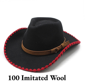 Sombrero de Cuero Vaquero de Alta Calidad para Hombre, Ajustable, para Todas las Estaciones, Nuevo, para Montar a Caballo - Product Image 5