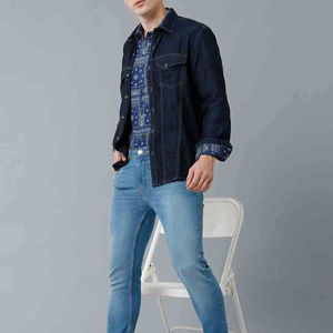 Low Price Different Style Men <b>Denim</b> Shirt Druable <b>Material</b> Eco Friendly Men <b>Denim</b> Shirt Factory Made Men Vintage <b>Denim</b> Shirt - Product Image 4