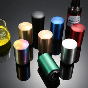 Automatic <b>Beer</b> Bottle Opener Magnetic Stainless Steel Push Down Opener Soda <b>Cap</b> Opener Kitchen Bar Tools Gadgets Party Gift - Product Image 5