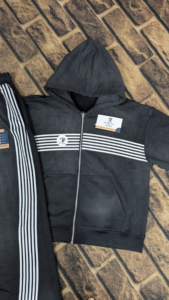 ชุดเซ็ตเสื้อฮู้ดดี้และกางเกงวอร์มพิมพ์ลายทั้งตัว ผ้าฝ้าย สไตล์วินเทจ สตรีทแวร์ ทรงโอเวอร์ไซส์ หนานุ่มพิเศษ - Product Image 3