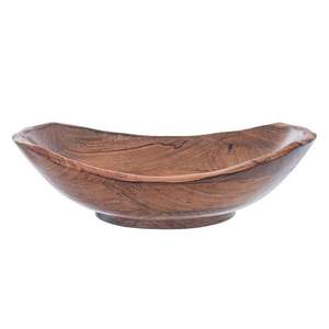 Wholesale Eco-Friendly Non-Toxic Scalloped Wooden Salad <b>Serving</b> <b>Bowl</b> Wavy Edge <b>Large</b> Size for Kitchen Dining Room Made Vietnam - Product Image 6