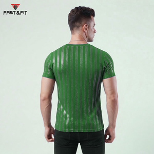 Professional Made Short Sleeves Casual Lightweight Summer Custom Logo Rhinestone <b>Knitted</b> 100% Cotton T Shirts Pakistan Popular - Product Image 2