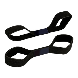 Sangles de levage en néoprène en forme de huit, antidérapantes, haute élasticité, ajustables, unisexe, pour l'entraînement de force, fermeture ajustée - Product Image 3