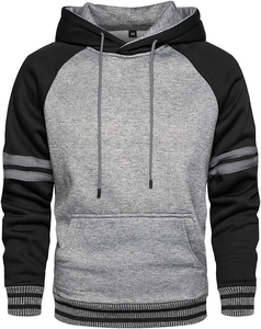 Sweat à capuche d'hiver pour homme, coupe classique, 100% coton molletonné 500 g/m², couleur unie, longueur standard, grandes tailles, vente en gros - Product Image 4