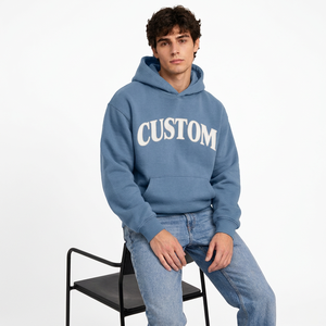 Sudadera con Capucha de Felpa Francesa para Hombre, Estilo Casual Urbano, Venta al Por Mayor, Fabricante de Ropa - Product Image 4