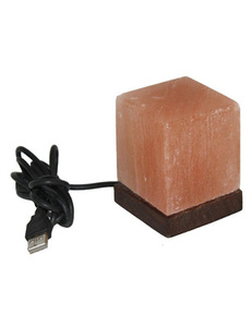 Lampe en sel de l'Himalaya raffiné en forme de cube, artisanale, avec emballage en bouteille/sachet/pochette - Product Image 2