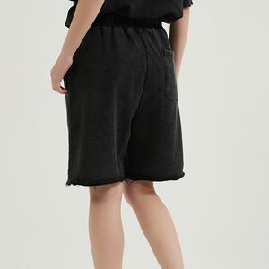 Summer Men's Pants Cropped Overalls Cotton Shorts Washed Vintage Woolen Shorts Men's Vintage Dyed Knee Trendy Men's Shorts - Product Image 5