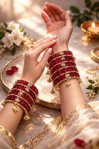 Bracelets géométriques plaqués argent/or, couleurs et tailles personnalisées, très demandés, bijoux pour femmes, style traditionnel indien/pakistanais - Product Image 3