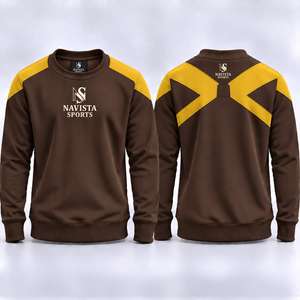 Pull en coton biologique de qualité supérieure pour homme, col rond, tricot côtelé doux, pull classique uni, sweat-shirt décontracté à manches longues - Product Image 4