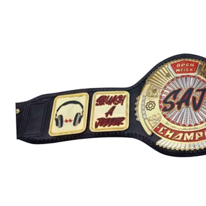 Cinturón de Campeonato Personalizado SAJ Open Weight, Cinturón de Lucha Libre de Alta Calidad para Coleccionistas, Diseño Exclusivo, Artículos Deportivos de Colección - Product Image 4