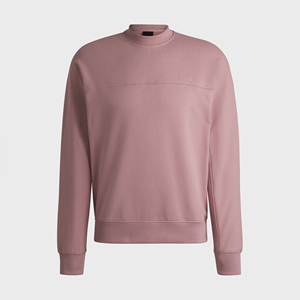 Sudadera Oversize de Algodón 100% con Cuello Redondo y Ribetes, Estampado Puff Personalizado, Teñido Liso, para Invierno, Venta Caliente, con OEM - Product Image 1