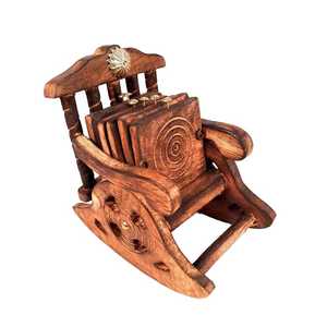 Antique chair shape wood home drink coaster tea <b>cups</b> coffee mugs beer cans bar tumblers and water glasses heat resistant coaster - Product Image 2