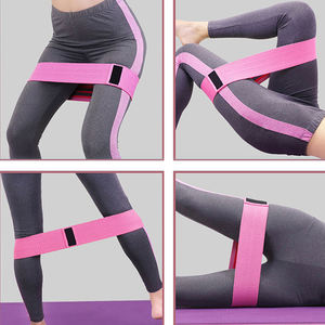 Bandes de résistance en tissu pour l'exercice, bandes de résistance en coton personnalisées avec logo, bandes de résistance en tissu pour les hanches et les fessiers, bandes de résistance en tissu pour le fitness - Product Image 4