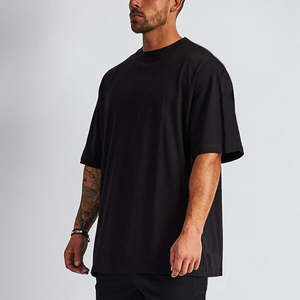 T-shirt Homme Manches Courtes Personnalisé avec Logo OEM, Grande Taille, Col Uni, Été, Fin, Décontracté, en Mélange de Coton Peigné, Respirant et de Qualité Supérieure - Product Image 4
