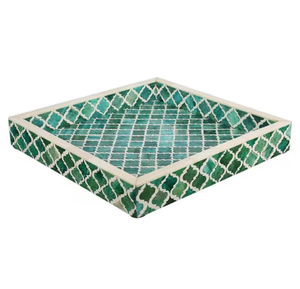 Bandeja de lujo con incrustaciones de hueso 2026, elegante y decorativa, hecha a mano en India, rectangular, para servir, directamente de PERFECT ENTERPRISES - Product Image 6