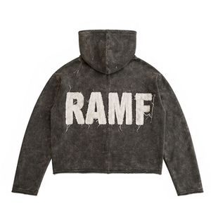 Custom High Street American Autumn Winter Hooded <b>Fleece</b> <b>Jackets</b> Y2k Embroidered Loose Vintage Casual Sweatshirts Quick Dry - Product Image 2