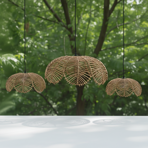 Handmade Vietnam Supplier Rattan Lampshade Handmade Natural Woven Pendant <b>Light</b> ShadeLamp <b>Cover</b> Custom Size Lighting - Product Image 1